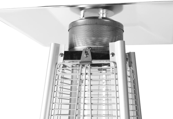 Estufa de Terraza Piramidal Exterior a Gas Butano-propano Acabado acero